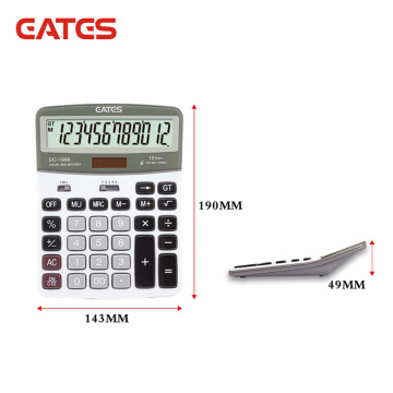 big screen calculator for office use aluminum panel calculator dual power and high quality calculator